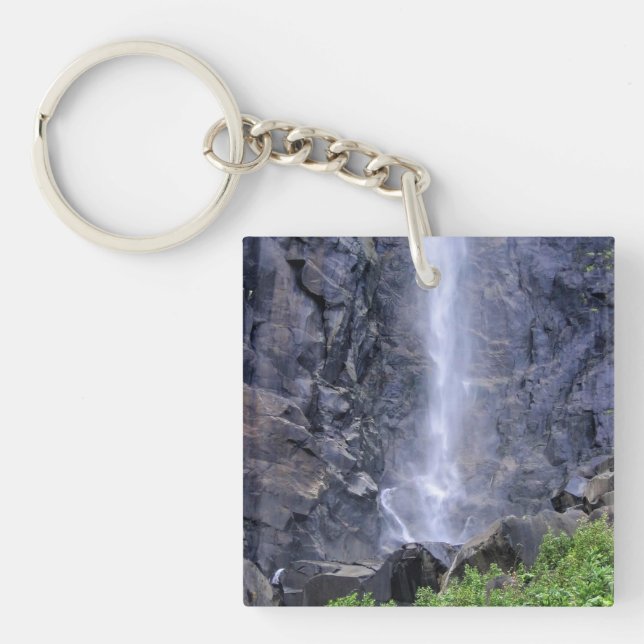 Bottom of Bridalveil Falls, Yosemite, CA Key Ring (Front)