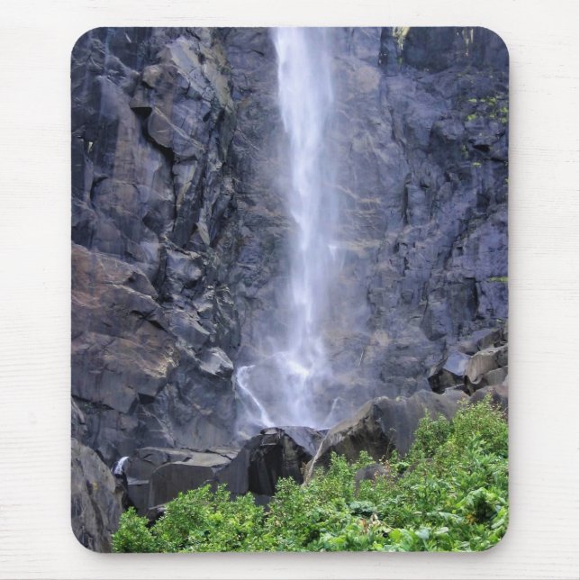 Bottom of Bridalveil Falls, Yosemite, CA Mouse Pad (Front)