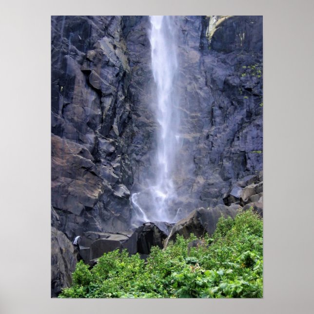 Bottom of Bridalveil Falls, Yosemite, CA Poster (Front)