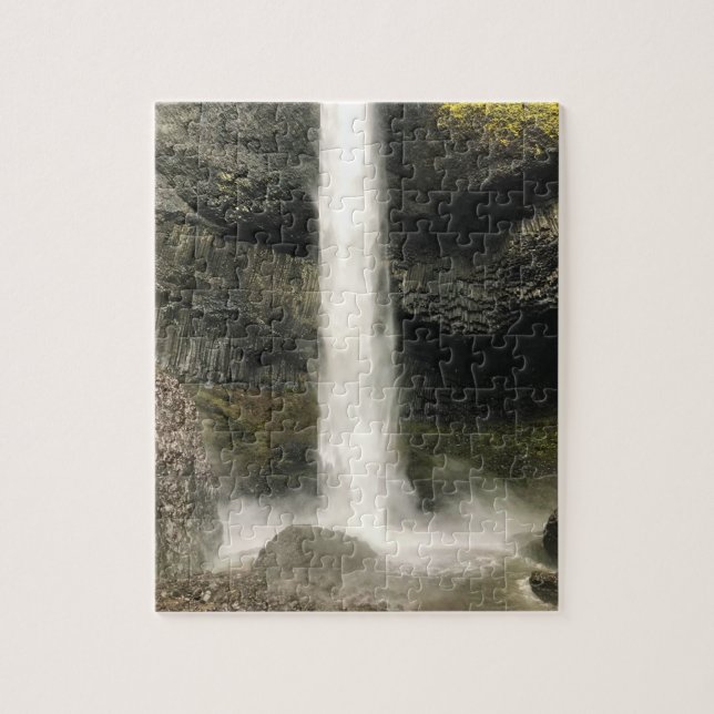 Bottom of Latourell Falls, Oregon Jigsaw Puzzle (Vertical)