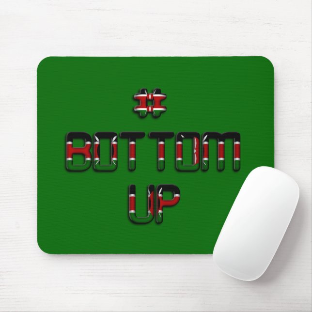 Bottom Up Kenya Peace Love and Unity Mouse Pad (With Mouse)