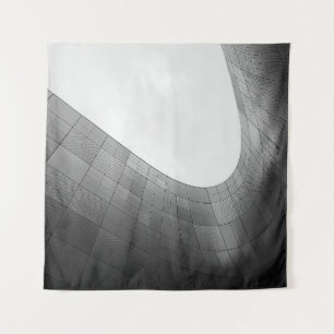 BOTTOM-VIEW CONCRETE BUILDING TAPESTRY
