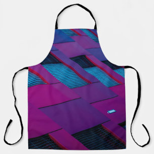 Bottom view of purple building apron