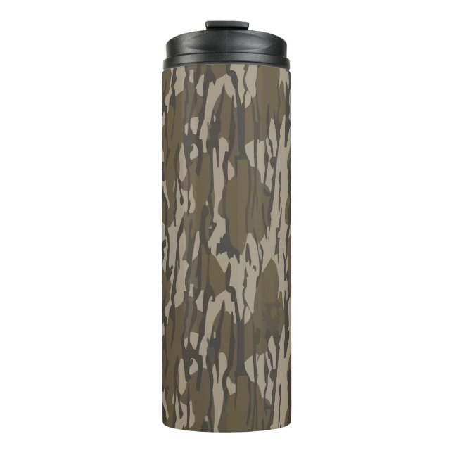 Bottomland Camo for Men Hunting Apparel Gear Thermal Tumbler (Front)