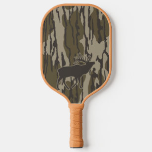 Bottomland Camo Hunting Elk Pickleball Paddle