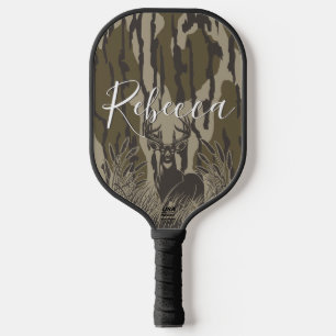 Bottomland camo whitetail deer buck hunting camo pickleball paddle