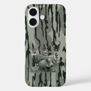 Bottomland Camo Whitetail Deer Mule Deer Pronghorn iPhone 16 Case
