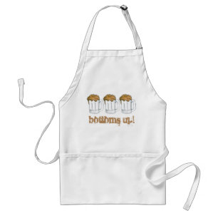 Bottoms Up! Beer Mug St. Patrick's Day Oktoberfest Standard Apron