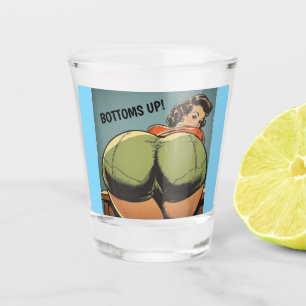 BOTTOMS UP! BOOTY SHOT GLASS