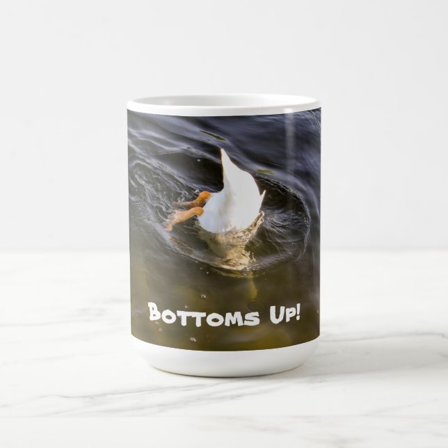 "Bottoms Up" CUSTOMIZABLE Mug for Duck Lovers! (Center)