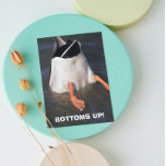 Bottoms Up Dunking Duck Funny Birthday Card<br><div class="desc">Help celebrate a birthday in style and have a good laugh at the dunking duck on this birthday card. Select your card finish style.</div>