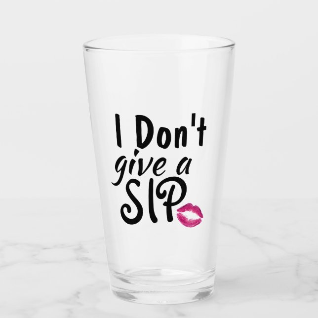 Bottoms up! glass (Front)