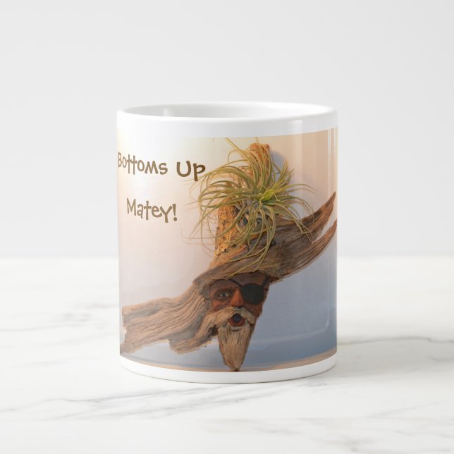 Bottoms Up Matey Large Coffee Mug (Front)