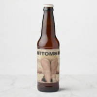 Bottoms Up Retro Bikini Bottom Beach Humour