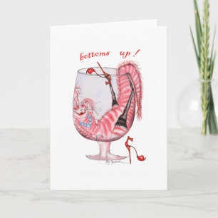 bottoms up, tony fernandes greeting card