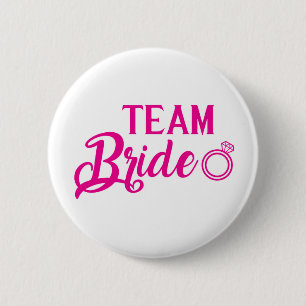 Botton Team Bride 6 Cm Round Badge