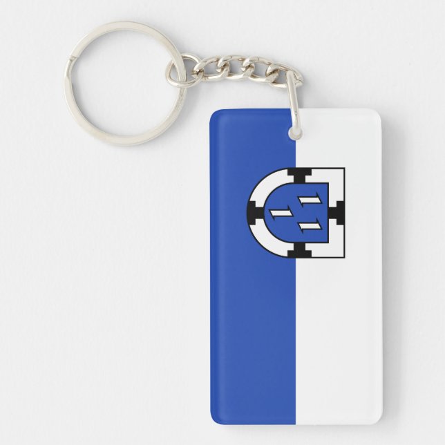 Bottrop city emblem flag germany symbol sign coat  key ring (Front)