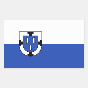 Bottrop city emblem flag germany symbol sign coat  rectangular sticker