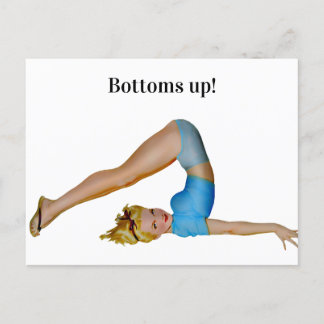 Bottums up! postcard