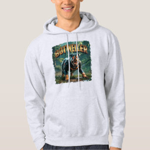 Botweiler Illustration – Robot Rottweiler Funny Hoodie