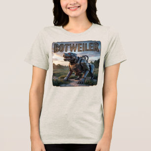 Botweiler Photographic – Robot Rottweiler Funny Tri-Blend Shirt
