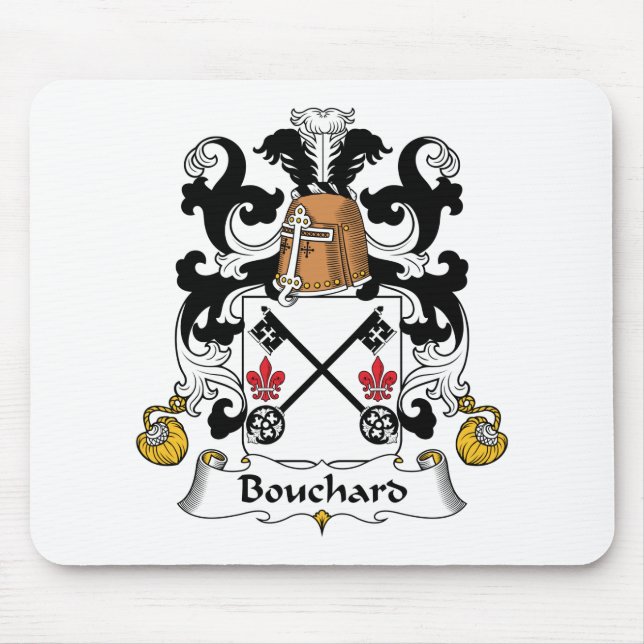 Bouchard Family Crest Mouse Pad (Front)