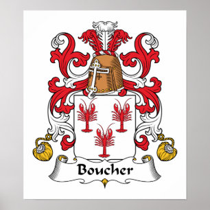Boucher Family Crest Poster