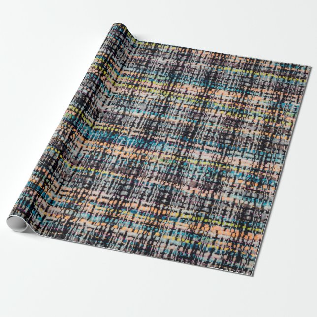 Boucle suiting fabric background texture wrapping paper (Unrolled)