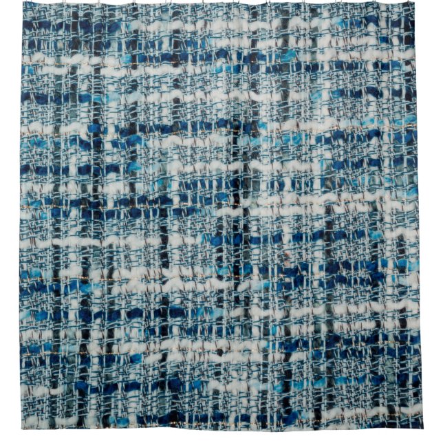 Boucle suiting fabric texture shower curtain (Front)