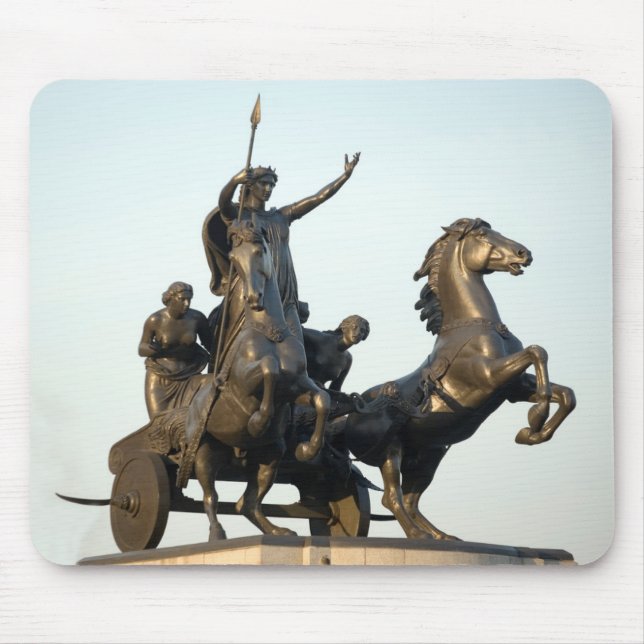 Boudicca Statue in London souvenir photo Mouse Pad (Front)