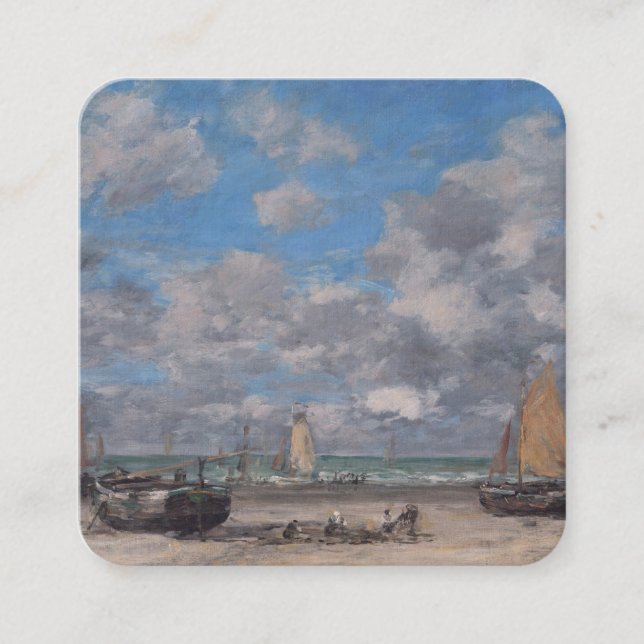 Boudin Clouds Bottle Tag Enclosure Card (Front)