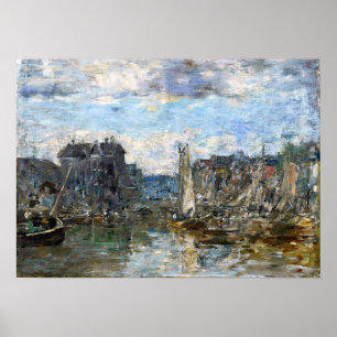 Boudin - Rotterdam Bridge Of Bourse 1876 Poster