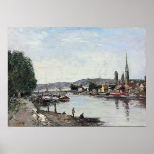 Boudin - Rouen View On Reine 1895 Poster