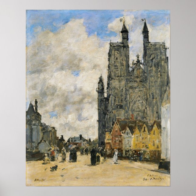 Boudin - Saint-Vulfran Church Square, Abbeville 18 Poster (Front)
