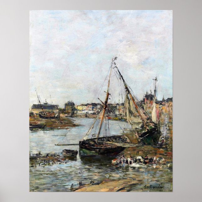 Boudin - Trouville Harbor Poster (Front)