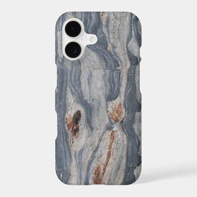 Boudinaged Limestone Rock Texture Print (Back)