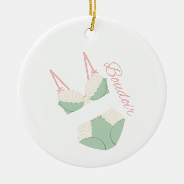 Boudoir Ceramic Ornament (Front)