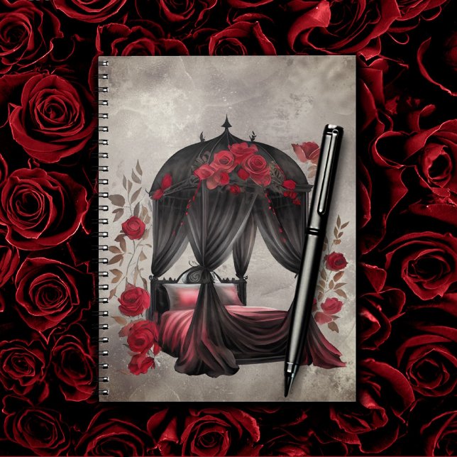 Boudoir | Scarf Canopy Old Antique Poster Bed Notebook (Creator Uploaded)