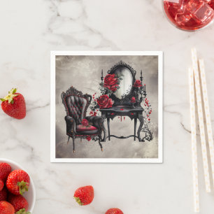 Boudoir   Vanity Mirror and Victorian Parlour Chai Napkin