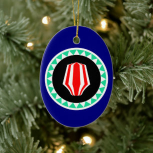 Bougainville Autonomous Region flag Ceramic Ornament