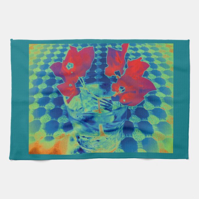 bougainville image tea towel (Horizontal)