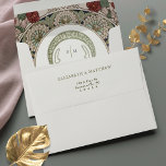 Bougainvillea Art Nouveau Vintage Mucha Envelope<br><div class="desc">Wrap your wedding invitation in an envelope as elegant as its message. Our Bougainvillea Art Nouveau Wedding Envelopes are a perfect harmony of tradition and aesthetics, inspired by the unrivaled work of Alphonse Mucha. Mucha, a legendary Czech artist, became synonymous with the Art Nouveau movement in the early 20th century....</div>