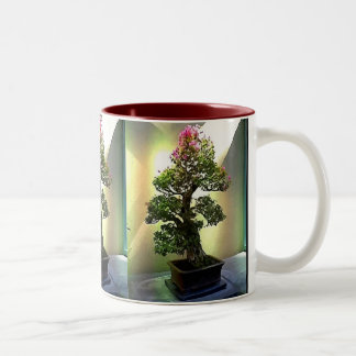 Bougainvillea Bonsai Tree Two-Tone Coffee Mug