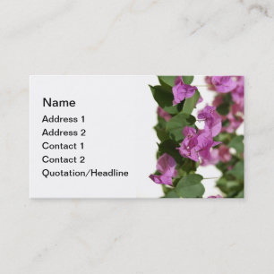 Bougainvillea Business Card Templates