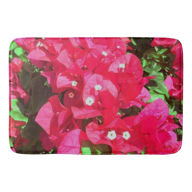 Bougainvillea Cascade Bath Mat (Front)