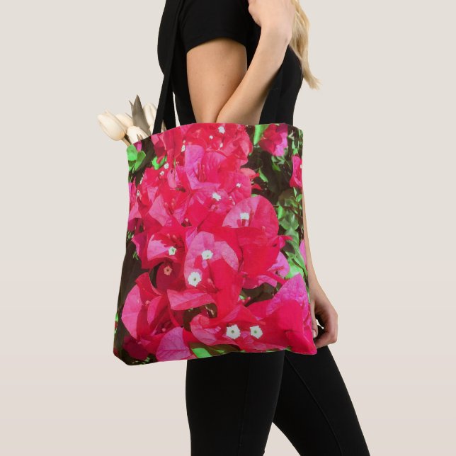 Bougainvillea Cascade Tote (Close Up)