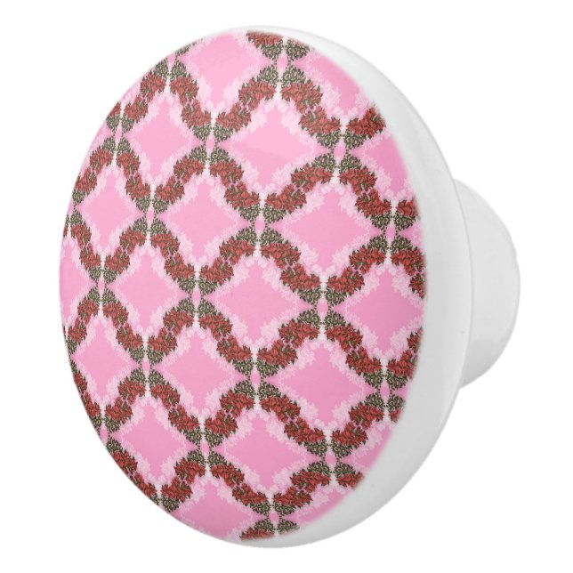 Bougainvillea Ceramic Knob (Right)
