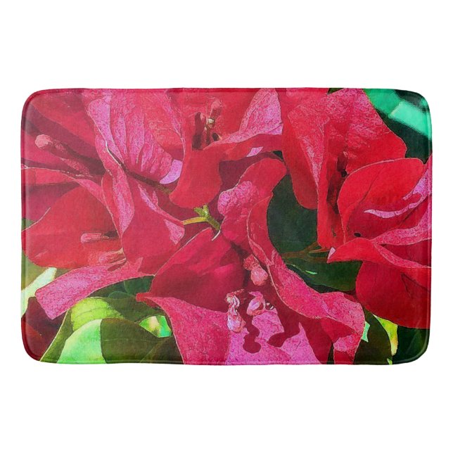 Bougainvillea Closeup Bath Mat (Front)
