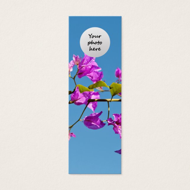 Bougainvillea Custom Bookmark (Front)
