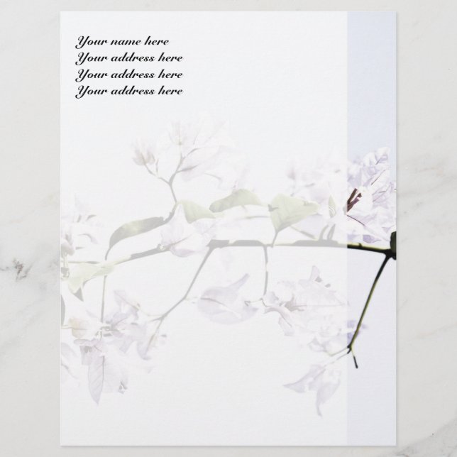 Bougainvillea Customized Letterhead (Front)